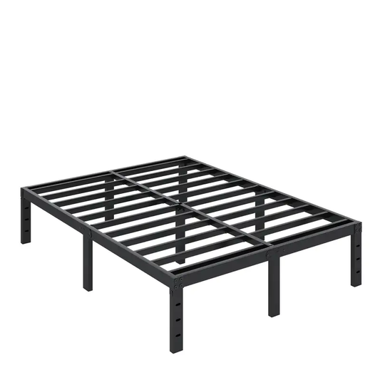 Heavy Duty Metal Platform Bed Fame With Under Bed Storage, No Box Spring Needed, Easy Assembly, Noise-Free, Non-Slip ( 12 Inch, 14 Inch, 16 Inch, 18 Inch )